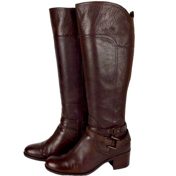 Marc Fisher Women's MFHUMOR2 Riding Boot - Classic Style With Slight Heel